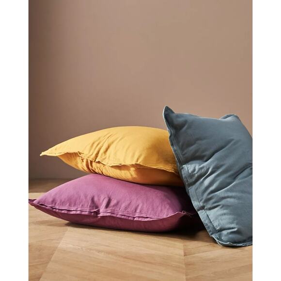 Anthropologie Relaxed Linen-Cotton Euro Golden Sham - Picture 2 of 2